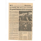 Mitterrand, hier, sur le site d