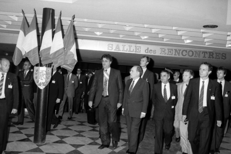 François Mitterrand en visite à Montpellier