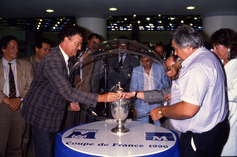 Foot : Montpellier vainqueur de la Coupe de France en 1990