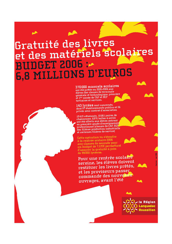 Gratuité des livres et des manuels scolaires, budget 2006 : 6,8 millions d