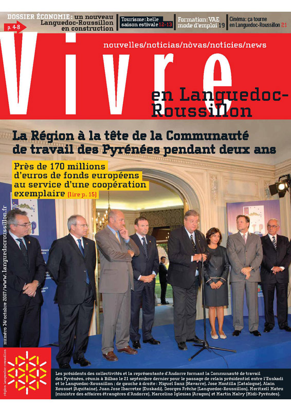 La Région à la tête de la Communauté de Travail des Pyrénées pendant 2 ans