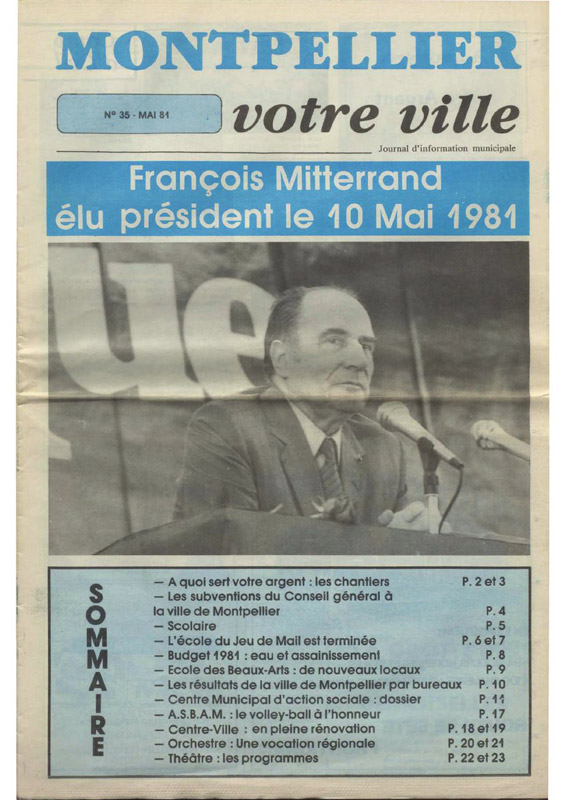 François Mitterrand élu président le 8 mai 1981