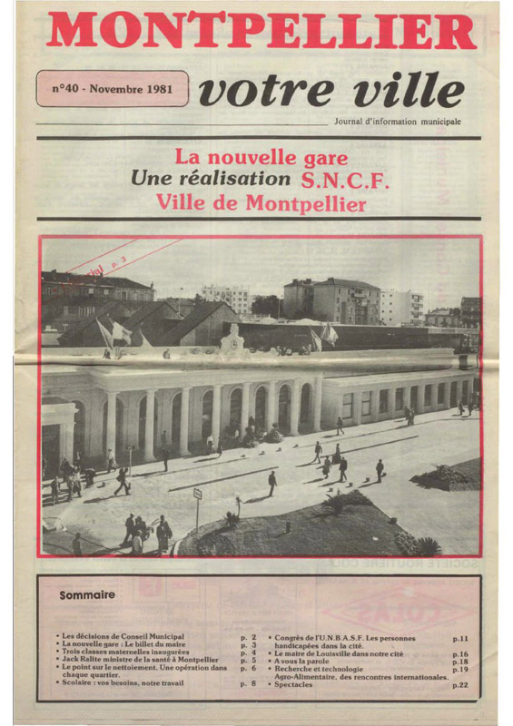 La nouvelle gare une réalisation SNCF-Ville de Montpellier