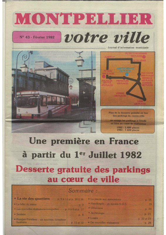 Une première en France : desserte gratuite des parkings au coeur de ville