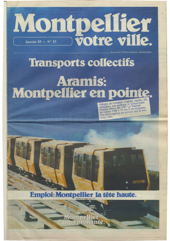 Transports collectifs Aramis : Montpellier en pointe