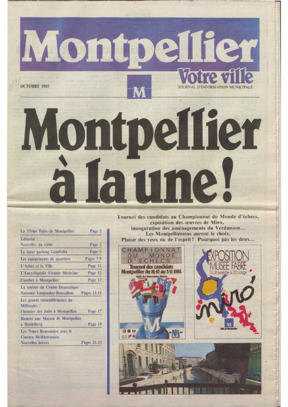 Montpellier à la une