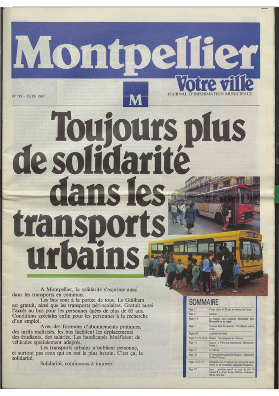 Toujours plus de solidarité dans les transports urbains