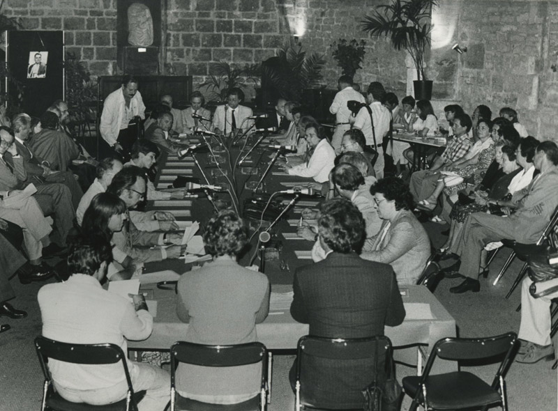 Séance de conseil municipal à Montpellier, 1977