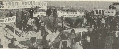 Manifestation contre le projet d