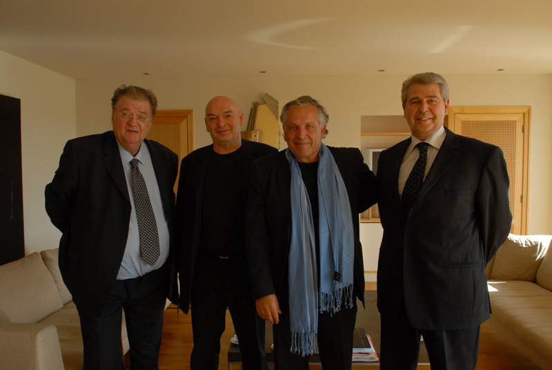 Georges Frêche avec Jean Nouvel et François Fontès