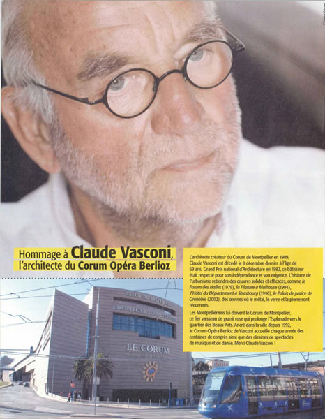 Hommage à Claude Vasconi, l