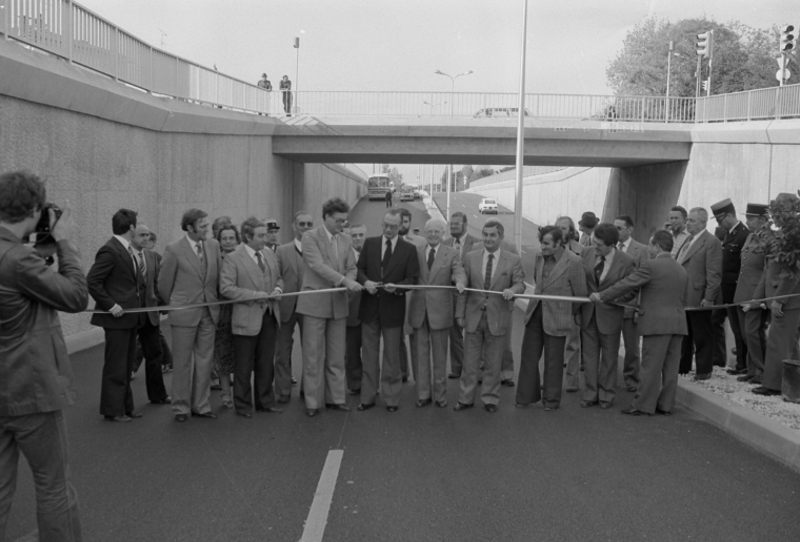 Inauguration du pont Chamberte