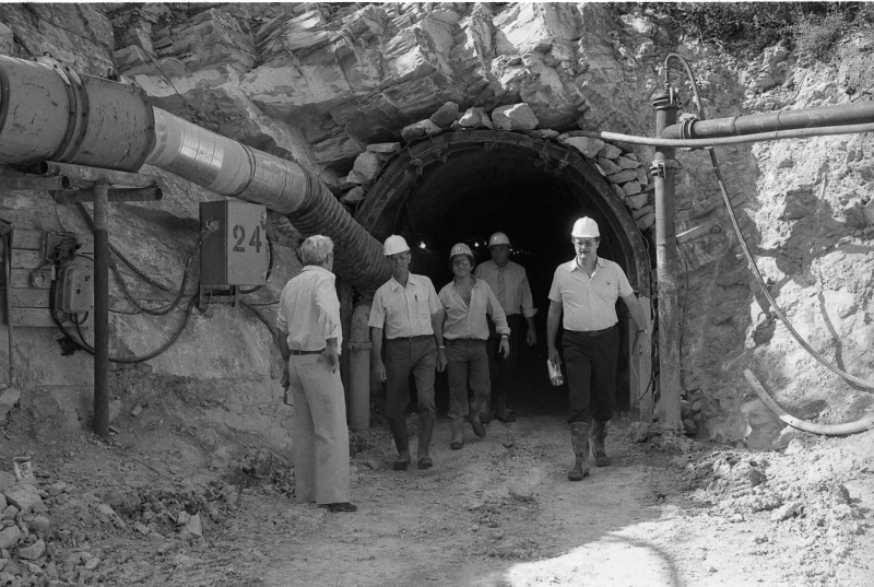 Travaux à la source du Lez 